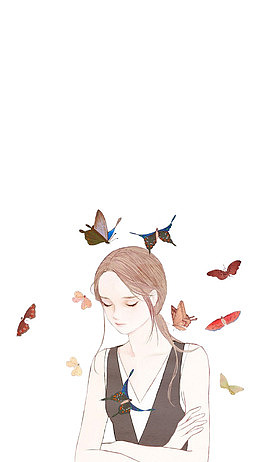 小清新手绘插画