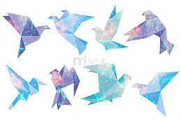 星空唯美千纸鹤
