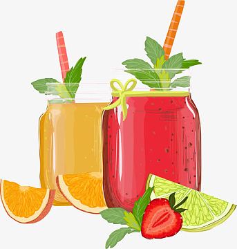 手绘鲜榨果汁