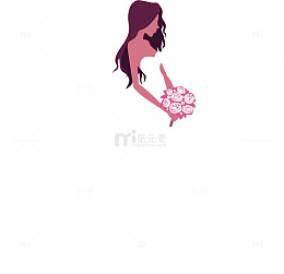 卡通婚纱女郎