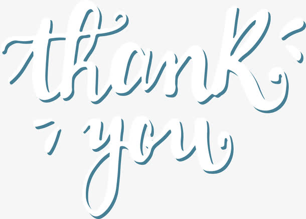 手写英文谢谢你