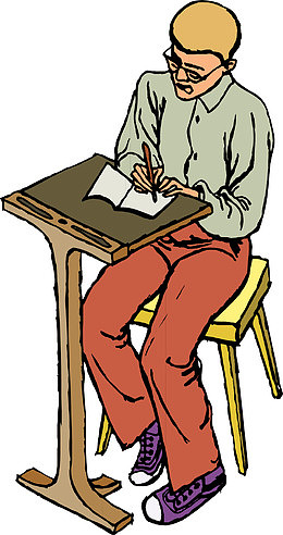 矢量手绘学生