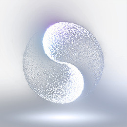 炫动的光点八卦矢量