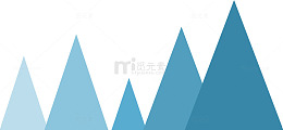 蓝色扁平商务股票曲线