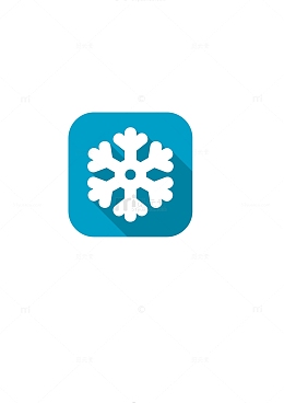 低温冷冻雪花标识