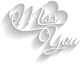 矢量missyou字体设计
