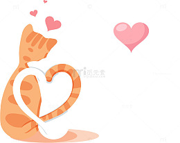 相互依偎的情侣猫咪