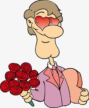 拿鲜花的人素材-拿鲜花的人图片元素-觅元素