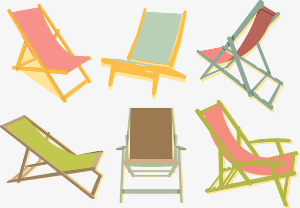 矢量躺椅素材免费下载_觅元素