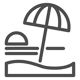 海滩-旅程海洋休息海海滨太阳旅