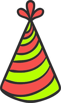 手绘卡哇伊生日帽