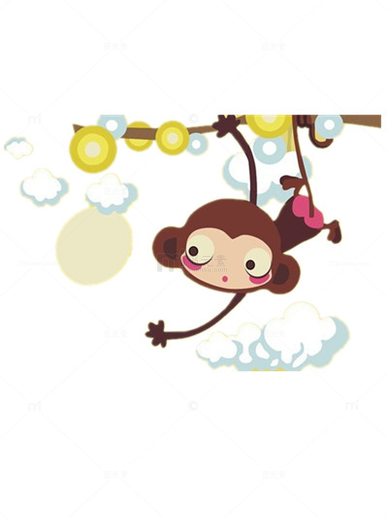 倒挂的小猴捞月亮