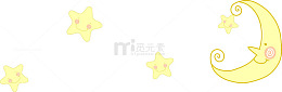 卡通月亮星星