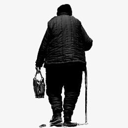 古典绘画4pngaipng矢量图挥手的老奶奶pngpng爷爷奶奶牵着孩子背影png