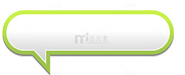 方形立体绿色对话