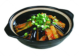 鱼香茄子煲