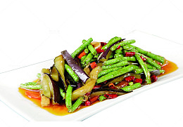 豆角烧茄子