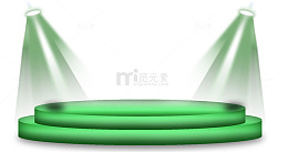 绿色舞台设计素材