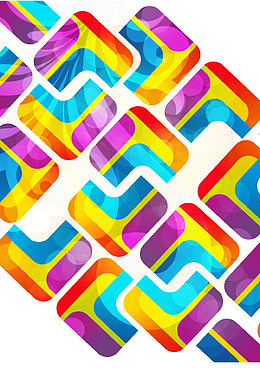 炫彩渐变发光背景装饰矢量图