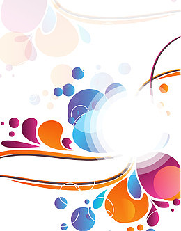 炫彩背景装饰矢量图