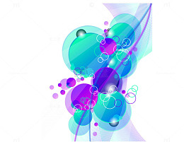 彩色几何背景装饰