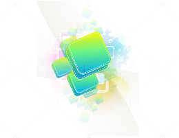 彩色几何背景装饰