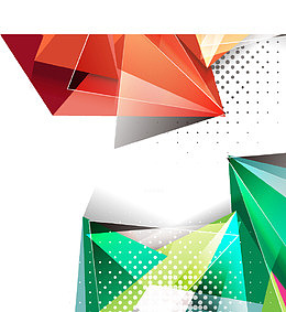 背景装饰  渐变 发光 三角形