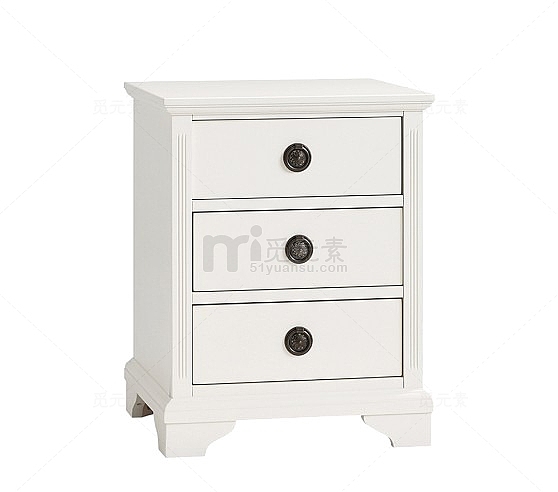 卡通3d白色简约家居柜子