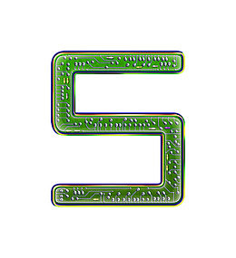 电路板字母数字 5