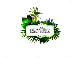 自然成分化妆品护肤品背景图