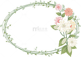 手绘花环