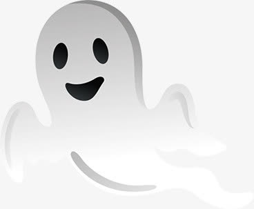 海报卡通白色幽灵
