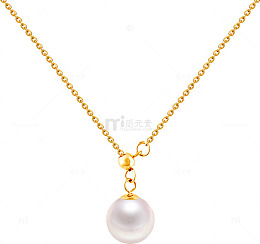 七夕海报珠宝吊坠珍珠