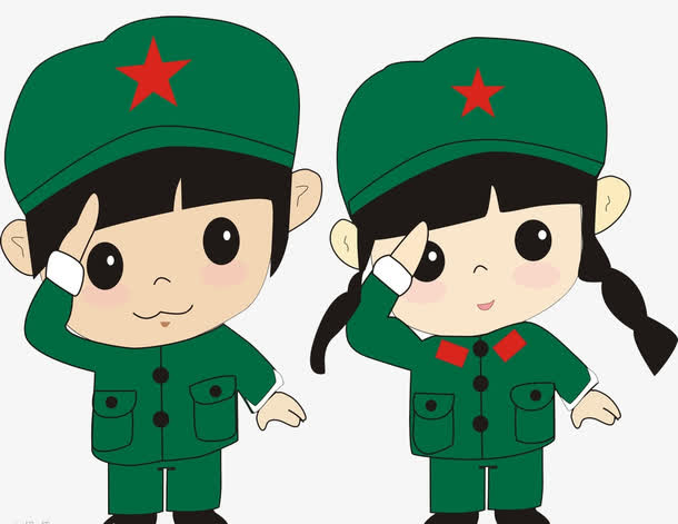 军装少男少女