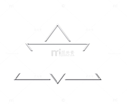 三角形科技标题栏矢量图