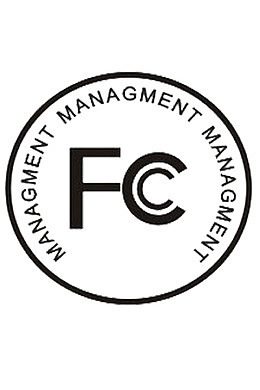 圆形设计fcc认证标签图