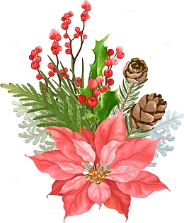 节日彩绘花