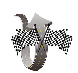 矢量灰色卡通图案方程式比赛