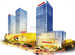 万达财富商业建筑