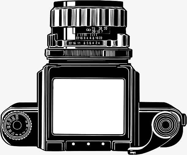 剪影图卡通相机设备