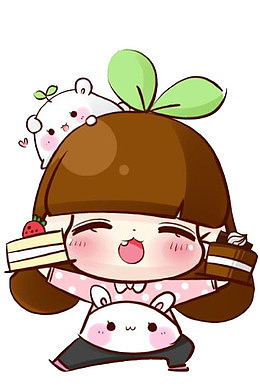 吃蛋糕的小女孩