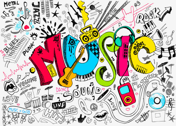 潮流彩绘嘻哈背景免抠素材免费下载_觅元素51yuansu.com