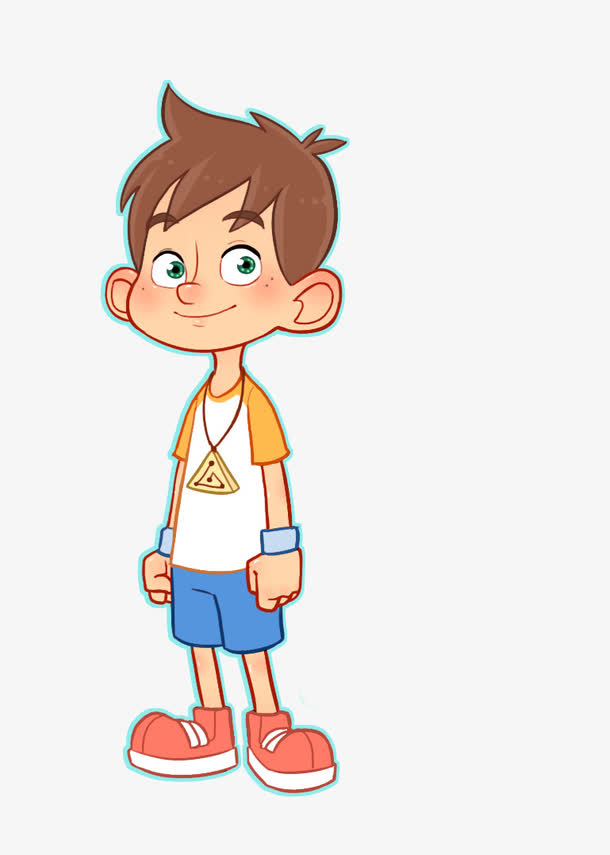 卡通小男孩