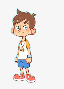 卡通小男孩