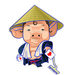 卡通猪大叔