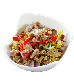 酸豆角炒鸡胗