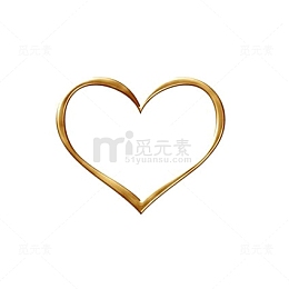 金色爱心