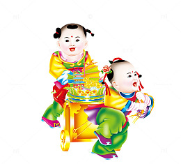送福童子