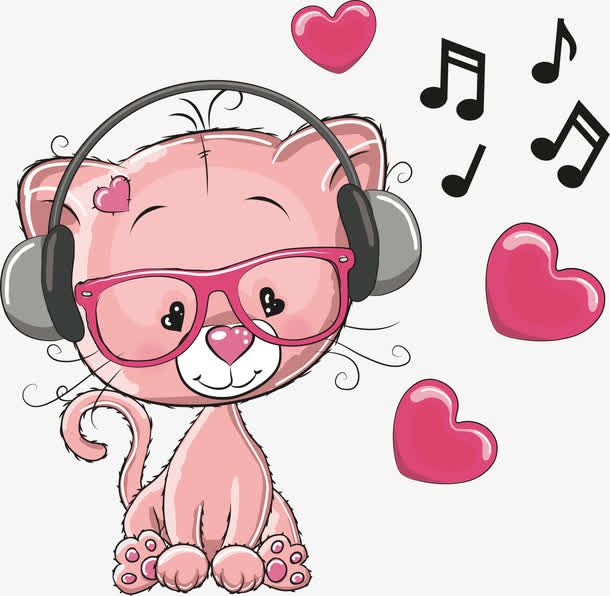 2017听音乐的小猫