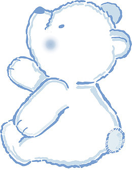 矢量可爱手绘小熊